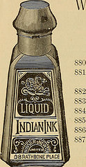 vintage ink bottle